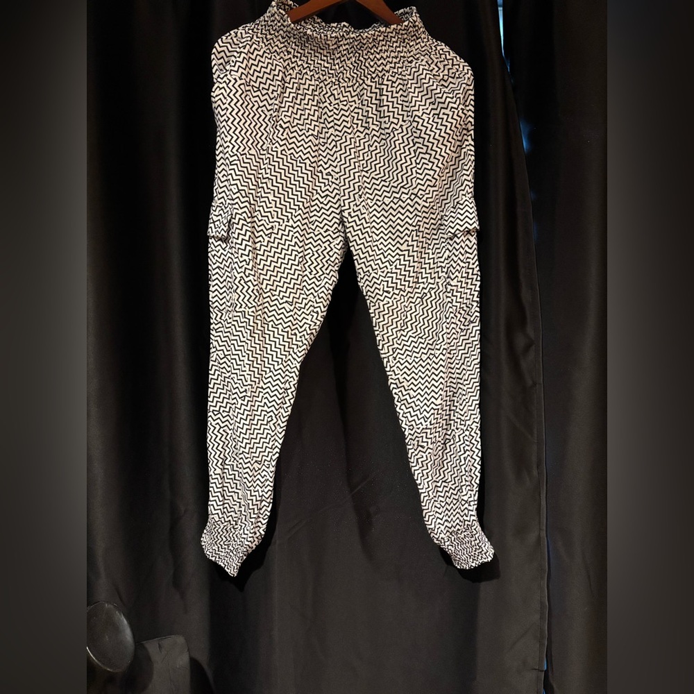 Seafolly Zigzag Black and White Joggers